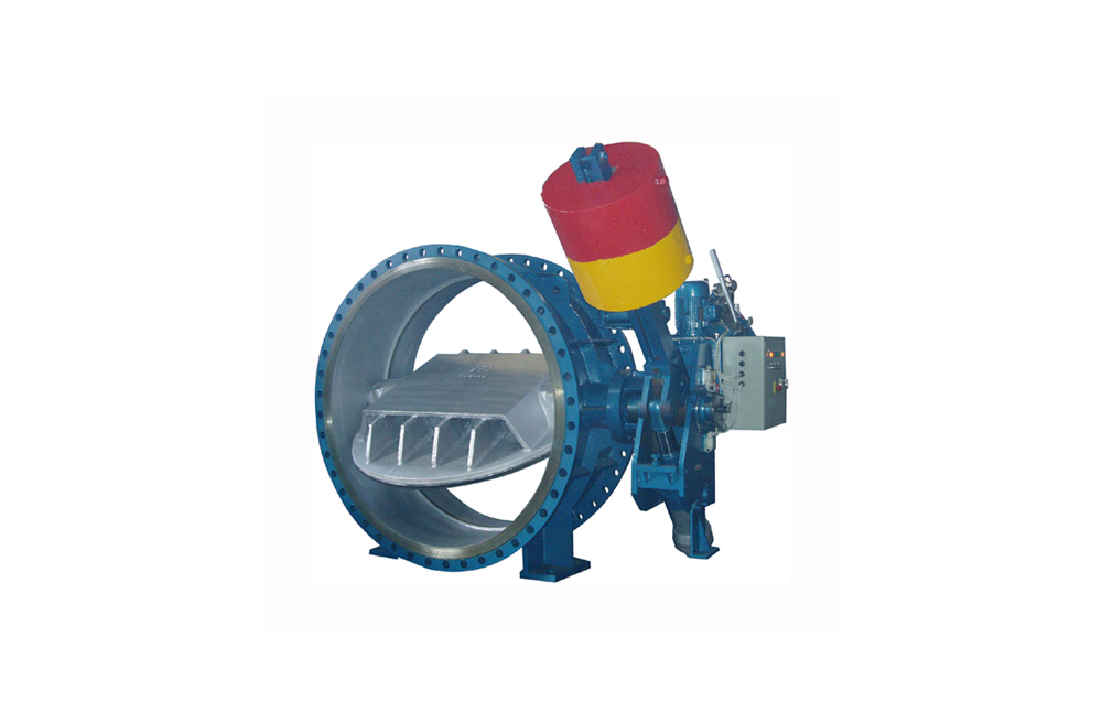 Heavy hammer slow closing hydraulic control check butterfly valve