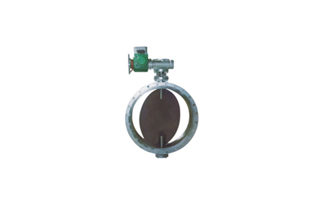 Electric flange type ventilation butterfly valve